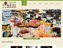 Tablet Screenshot of liquor-winewarehouse.com